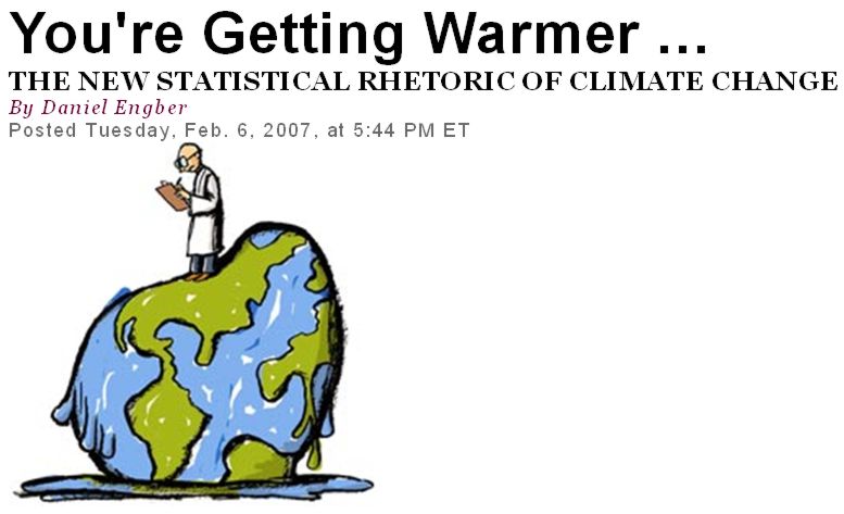 Read the article by Daniel Engber on IPCC's new statistical rhetoric