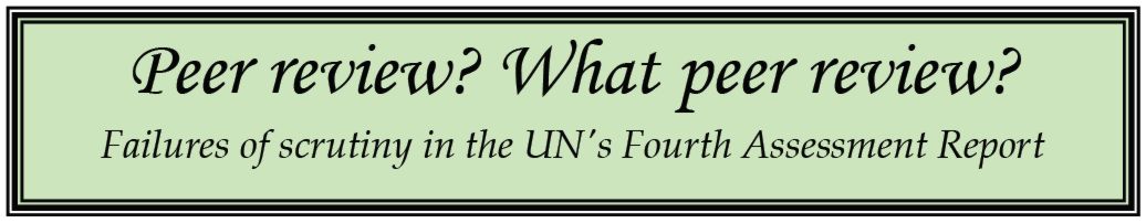 Download John McLeans's examination of the IPCC 4th Assessment Report (PDF; 1.23 Mbytes)